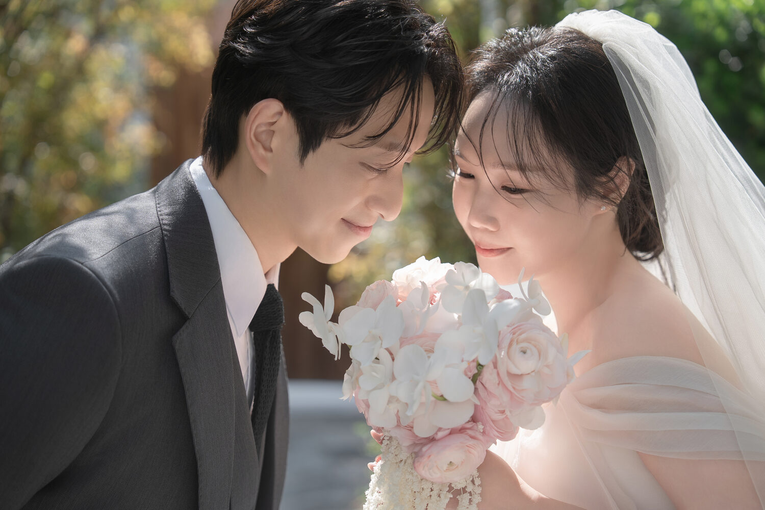 Richard 與 Sara 捧花合照
